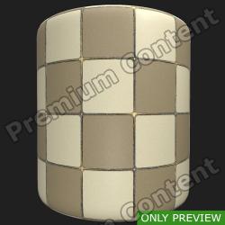 PBR Texture of Tiles Floor #4